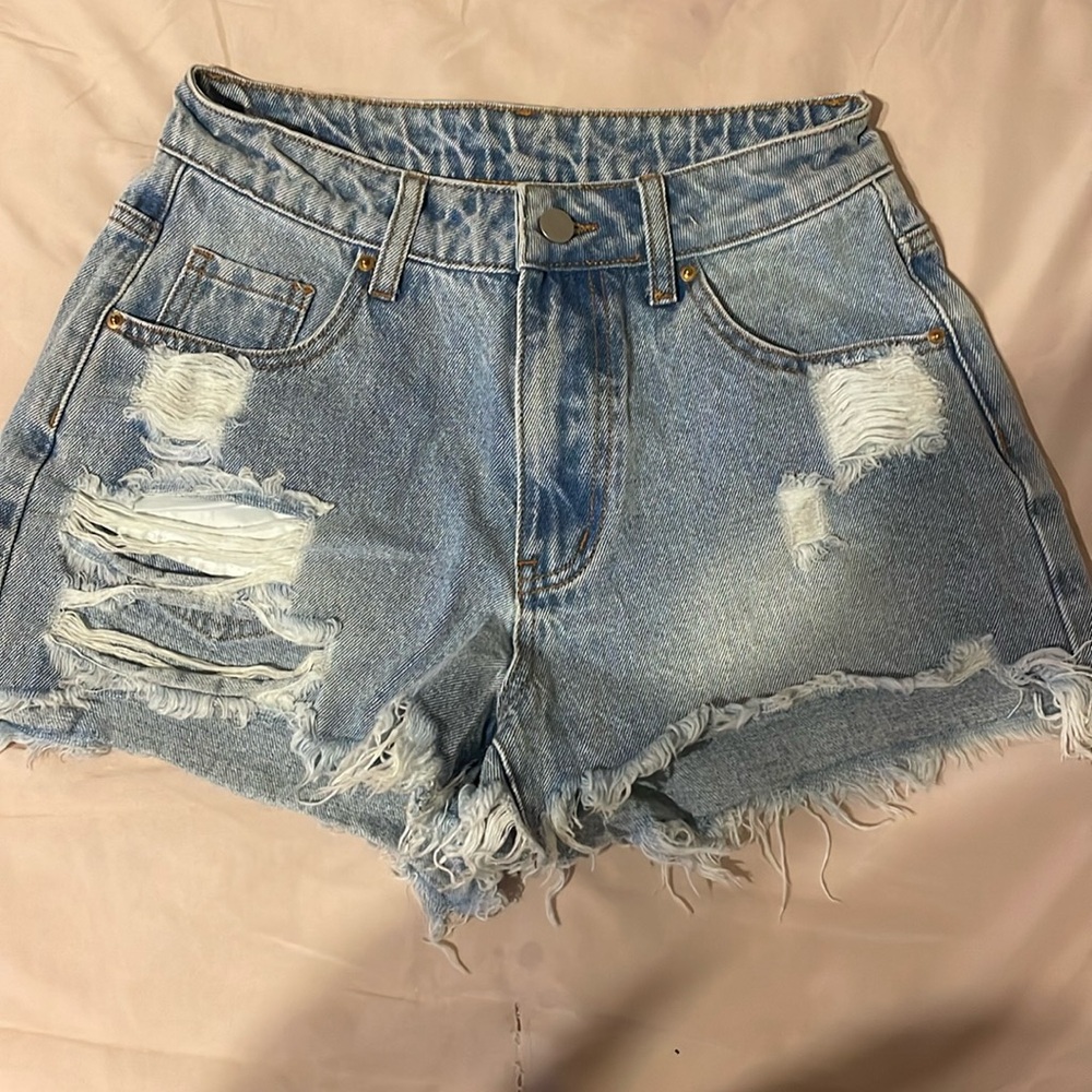 Denim shorts